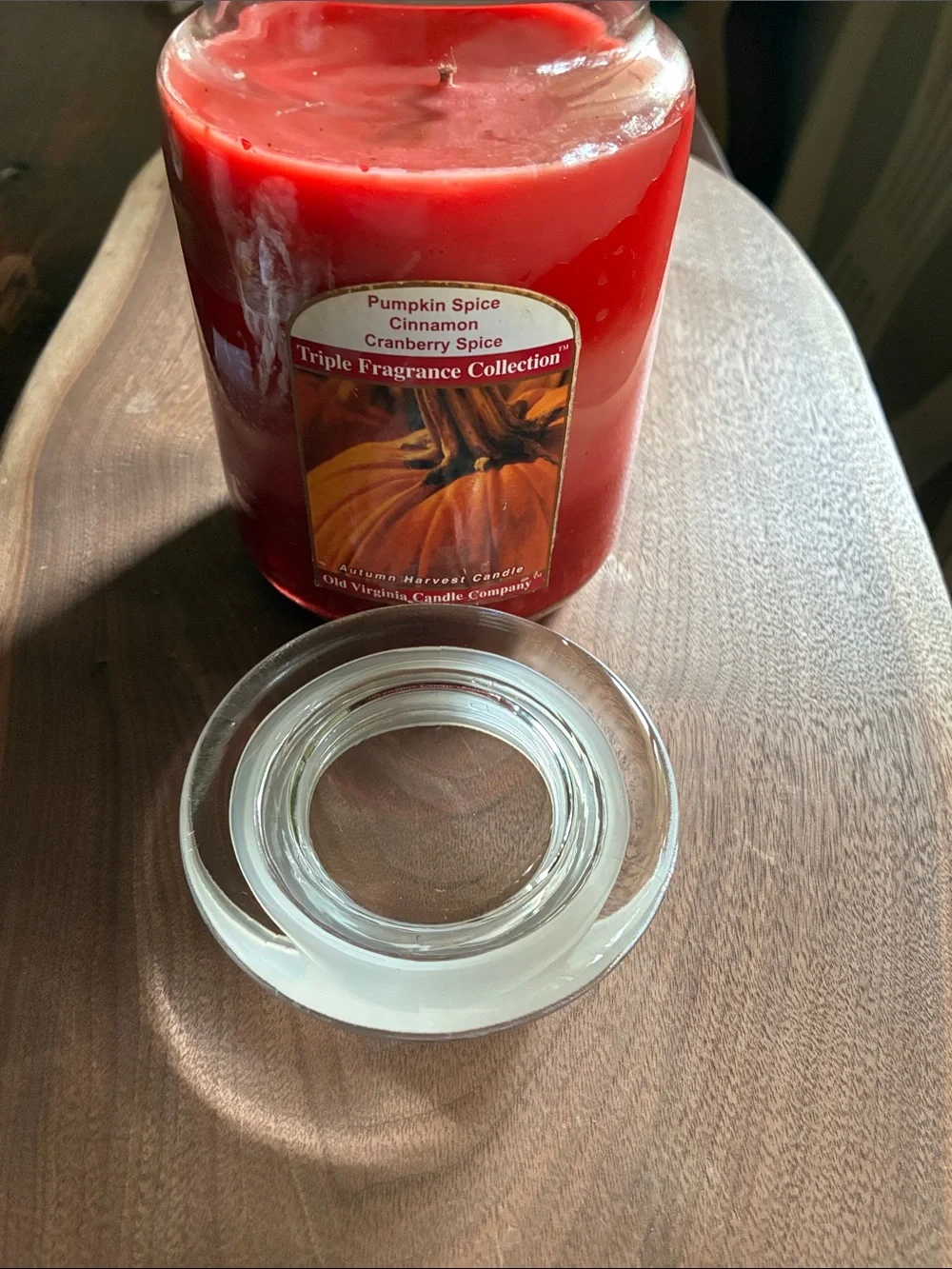 Vintage Old Virginia Candle Company trio candle.